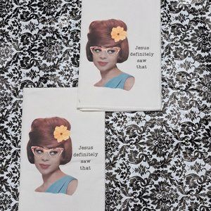 Cora & Pate  Flour Sack Towel - Set of Two Towels NWOT.